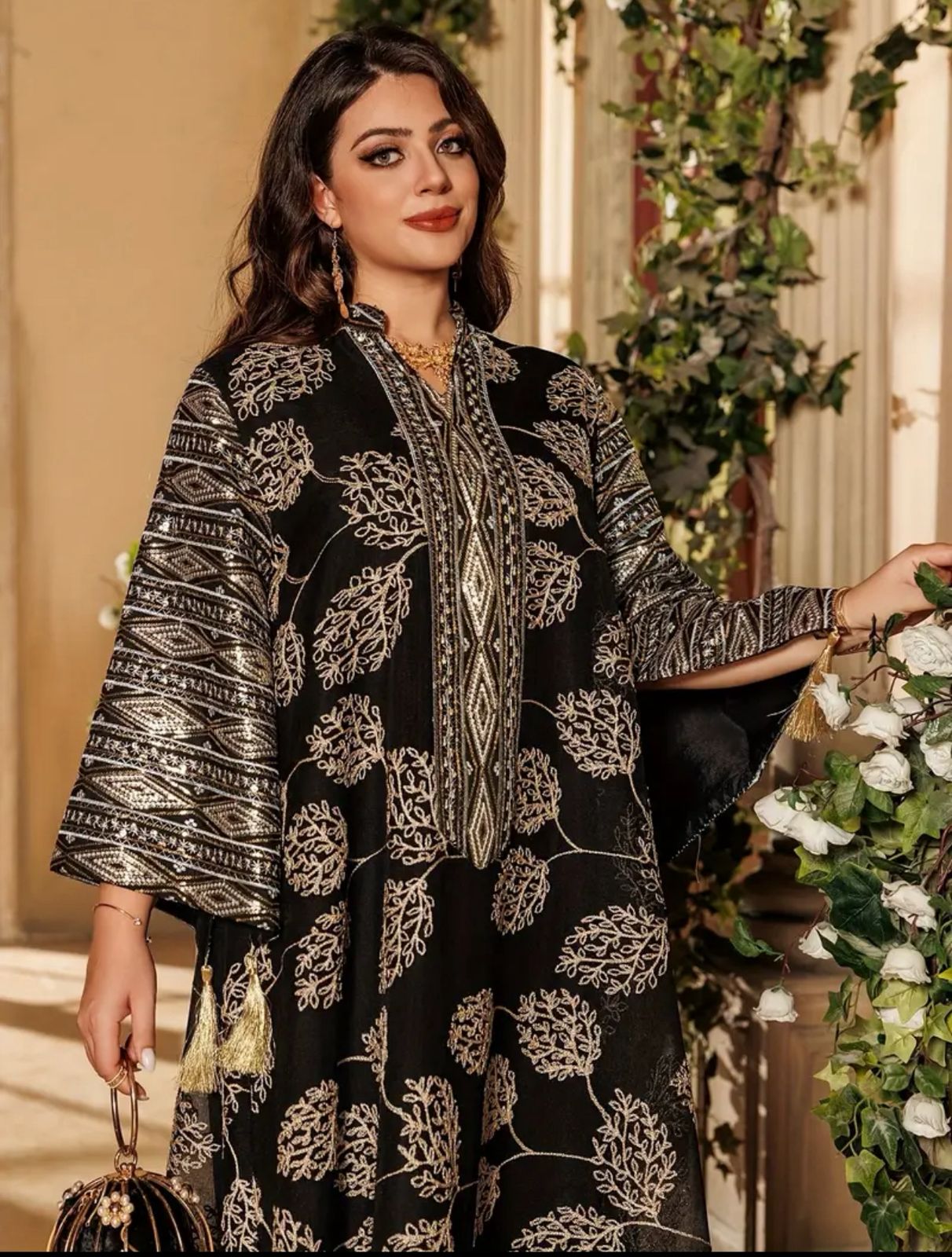 Modest Mesh Abaya Printing Long Robe Daily Casual Wear Islamic Clothing Turkish Robe